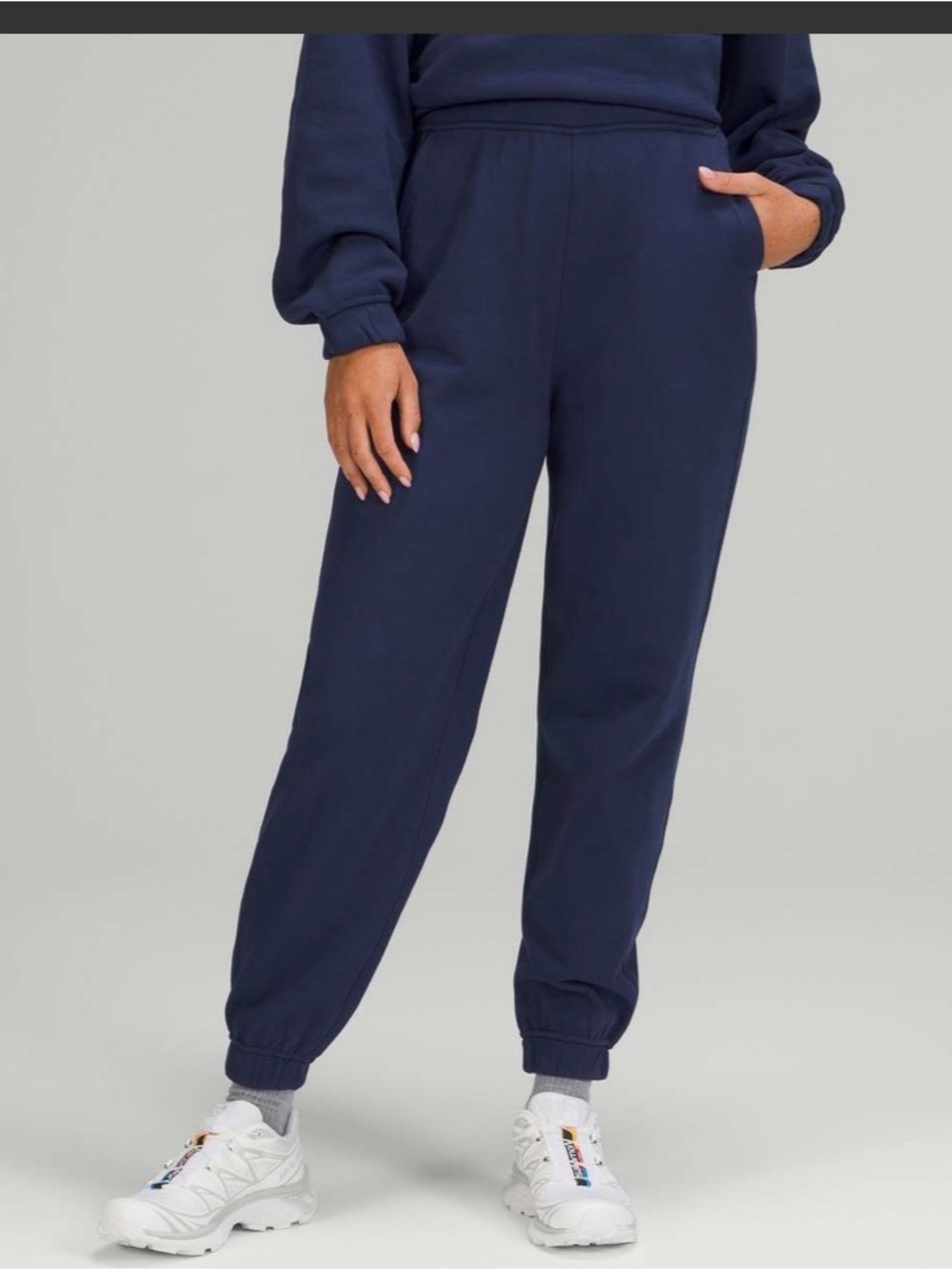 Lululemon Relaxed High-Rise Jogger 4 Night Sea Blue Cotton Sweatpants